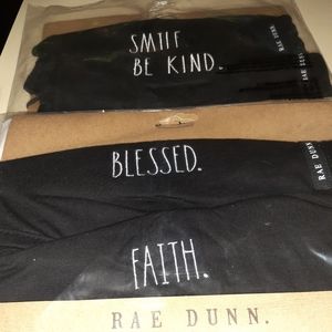 4 RAE DUNN FACE MASKS